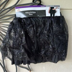 Ladies Black sparkly tutu skirt, NWT, small/medium
